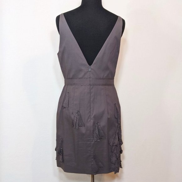 Robert Rodriguez Boat Neck Sheath Grey Dress - Picture 6 of 9